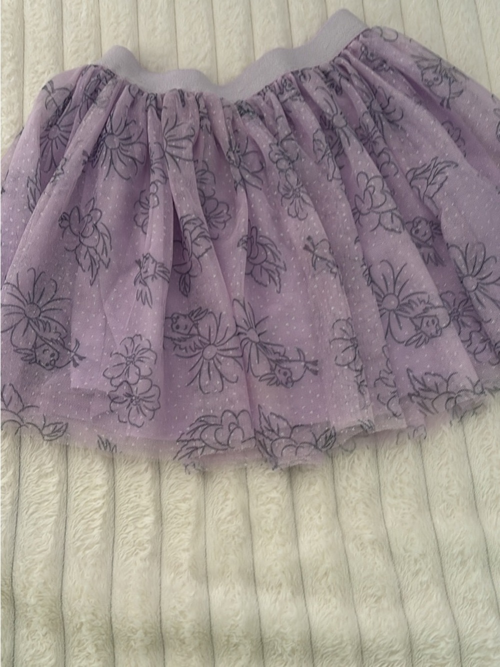 Disney Lavender Floral Tulle Layered Skirt